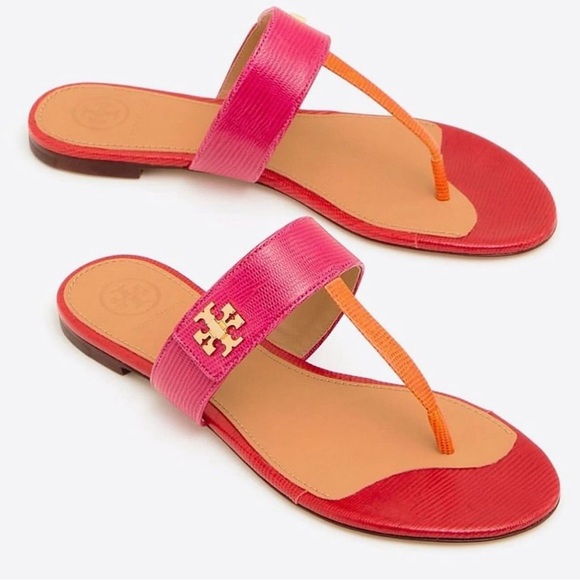 NWT Luxury Summer Beach Vacation Minimalist Authentic Tory Burch Kira Sandal - Picture 3 of 17